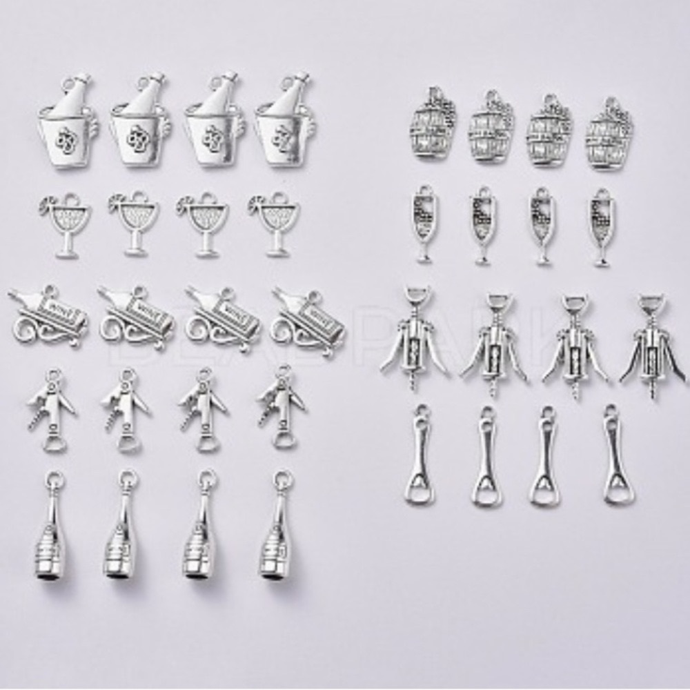 Assorted charms for jewelry making